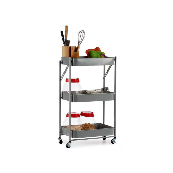 Kinvara Carro Plegable de 3 Alturas Gris