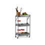 Kinvara Carro Plegable de 3 Alturas Gris