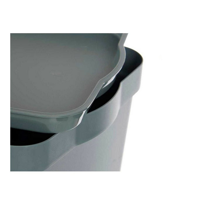 KIPIT Caja de plástico con tapa Gris 7,5L