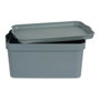 KIPIT Caja de plástico con tapa Gris 7,5L