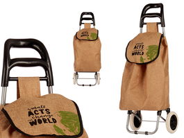 Kinvara Carro de Compra Small 36 cm x 95 cm x 35 cm Plástico y Metal (Set de 10)