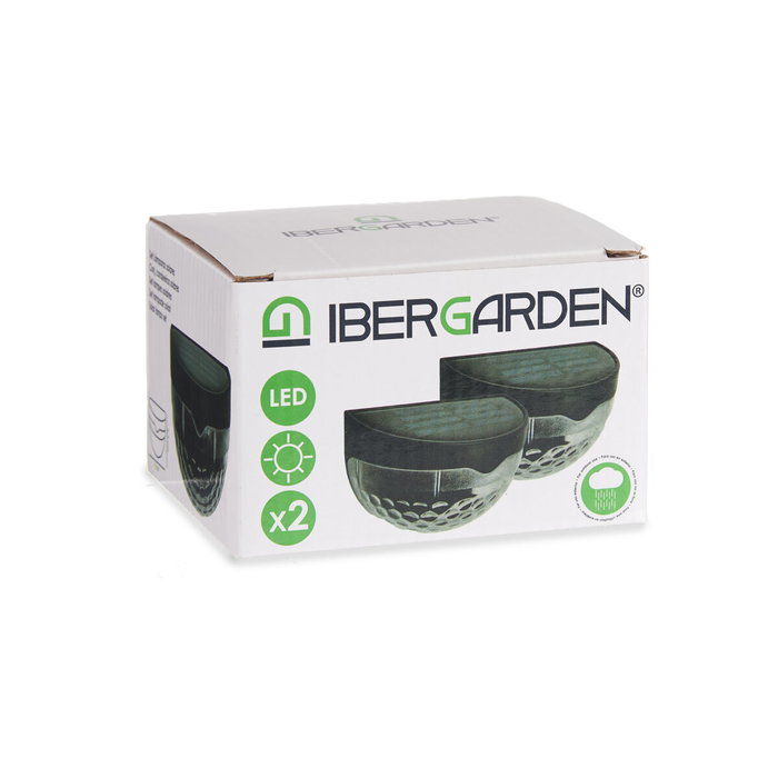 Ibergarden Set de Luz Solar Exterior Pared Luz Fría Negro (Pack de 24) Ibergarden Set de Luz Solar Exterior Pared Luz Fría Negro (Pack de 24)