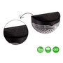 Ibergarden Set de Luz Solar Exterior Pared Luz Fría Negro (Pack de 24)