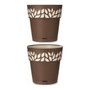 STEFANPLAST Maceta CLOE Marrón-Beige con Reserva de Agua
