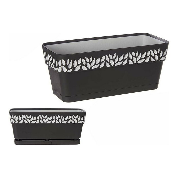 STEFANPLAST Jardinera Cloe Antracita 30cm STEFANPLAST Jardinera Cloe Antracita 30cm