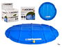 Mascow Alfombra Aspersor para Mascotas 98x98x0.1 cm Azul Plástico PVC (Set de 12)