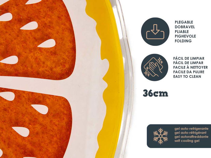 Mascow Alfombra Refrescante para Mascotas Naranja 35 x 35 cm (Set de 12)