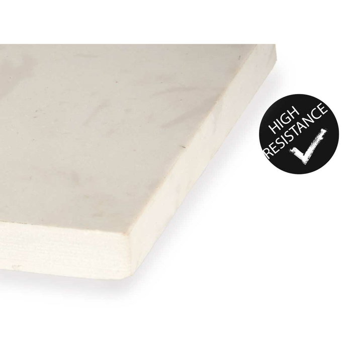 Kinvara Tabla para cortar queso mármol blanco