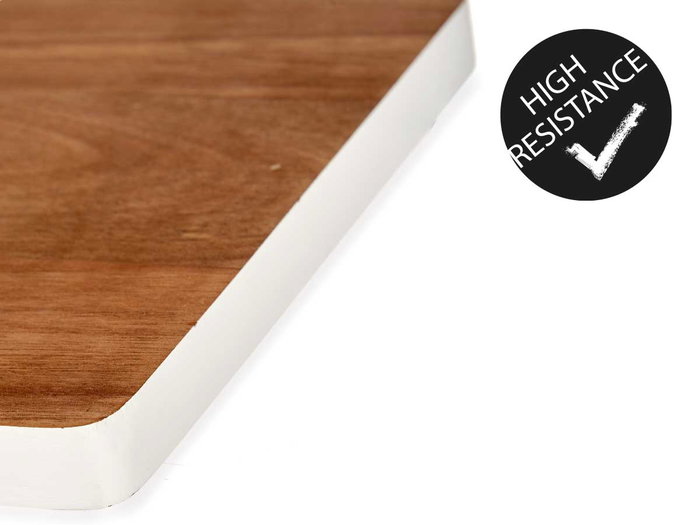 Kinvara Tabla Cortar Madera Acacia Borde Blanco 45 cm (17.3x1.5x44.8 cm) (Set de 12)