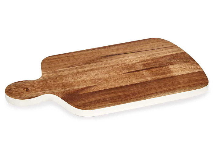 Kinvara Tabla Cortar Madera con Borde Blanco 40 cm (Set de 12) Kinvara Tabla Cortar Madera con Borde Blanco 40 cm (Set de 12)