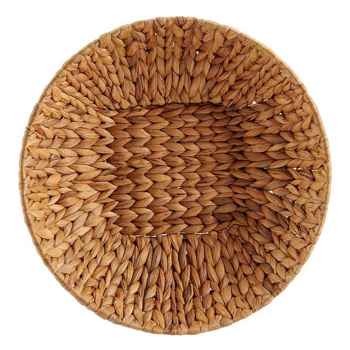 GIFTDECOR Centro de mesa redondo de paja marrón