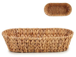 Giftdecor Centro de Mesa Ovalado de Paja, sin Asa, Marrón, 36.8x17.5x9.5 cm (Set de 12)