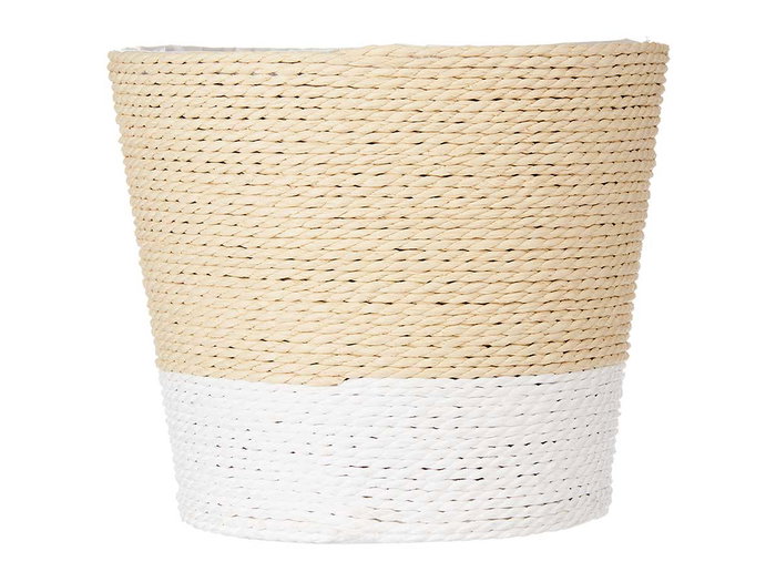 Ibergarden Macetero Cuerda 18 x 16 cm Blanco Natural con Interior Plástico (Set de 24) Ibergarden Macetero Cuerda 18 x 16 cm Blanco Natural con Interior Plástico (Set de 24)