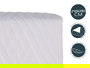 Giftdecor Colcha Reversible 240x260 cm Blanco - 100% Poliéster (6 Unidades)