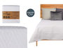 Giftdecor Colcha Reversible 240x260 cm Blanco - 100% Poliéster (6 Unidades)