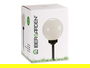 IBERGARDEN Baliza Solar Plástico Bola 15 cm de Alto x 15 cm de Ancho con Panel Solar y LED (Set de 8)