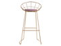 Giftdecor Silla de Bar Cromada Oro Rosa