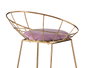 Giftdecor Silla de Bar Cromada Oro Rosa