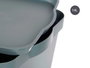 Kipit Caja de Plástico con Tapa 14L Gris 29.5x14.3x45 cm (Set de 12)