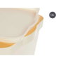 KIPIT Caja de plástico con tapa 14L Crema
