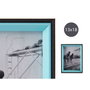 Giftdecor Portafotos de Madera 13x18 Negro y Azul