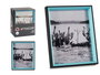 Giftdecor Portafotos Madera 20x25 cm Negro y Azul (Set de 24)