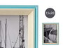 Giftdecor Portafotos Madera 15x20 Azul y Natural MDF y Cristal (Set de 24)