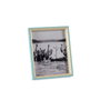 GIFTDECOR Portafotos de Madera 20x25 Azul y Blanco