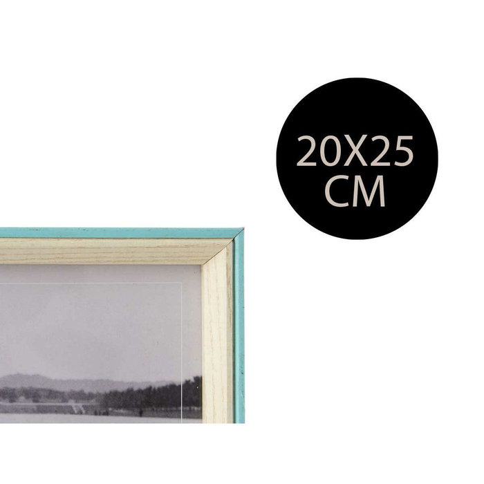GIFTDECOR Portafotos de Madera 20x25 Azul y Blanco