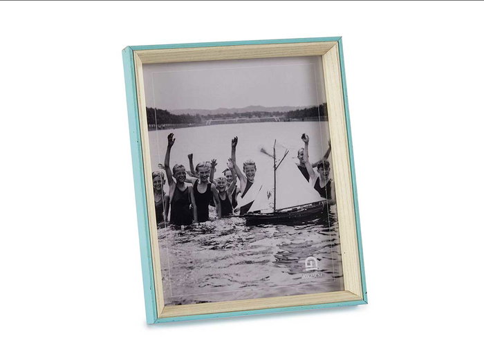 Giftdecor Portafotos Madera 20x25 cm Azul y Natural con Marco de Madera MDF y Cristal (Set de 24) Giftdecor Portafotos Madera 20x25 cm Azul y Natural con Marco de Madera MDF y Cristal (Set de 24)