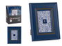 Giftdecor Portafotos 10x15 cm Azul Oscuro Plástico y Cristal (Set de 24)