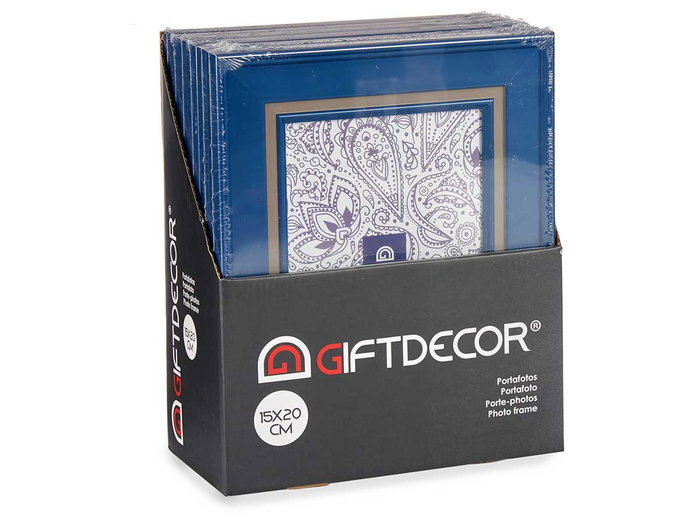 Giftdecor Portafotos 15x20 cm Azul Oscuro (Set de 24)