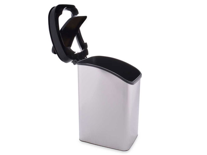 Papelera Basculante Plateada 12L Plástico 28x35x22cm Berilo (Set de 6) Papelera Basculante Plateada 12L Plástico 28x35x22cm Berilo (Set de 6)