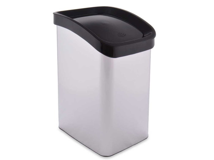 Papelera Basculante Plateada 12L Plástico 28x35x22cm Berilo (Set de 6) Papelera Basculante Plateada 12L Plástico 28x35x22cm Berilo (Set de 6)