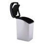 BERILO Papelera de Plástico Basculante Plata 23L