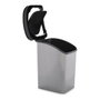 BERILO Papelera de Plástico Basculante Fibra Carbono 23L Gris Oscuro
