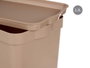 Kipit Caja Plástico con Tapa 2,3L Beige 13.5x11x20 cm (Set de 24)