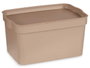 Kipit Caja Plástico con Tapa 2,3L Beige 13.5x11x20 cm (Set de 24)