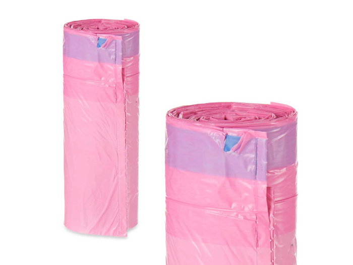 Arte Regal Bolsa Basura Autocierre Perfumada 30L 20Uds Rosa 55x55 cm (Set de 15)