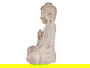 Ibergarden Buda Poliresina Rezando Blanco y Oro 23.5 x 49 x 36 cm