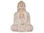 Ibergarden Buda Poliresina Rezando Blanco y Oro 23.5 x 49 x 36 cm