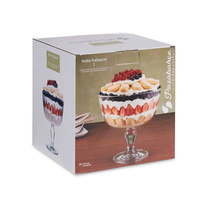 Tartera Petite Patisserie Transparente Vidrio (22,5 x 22,5 x 22,5 cm)