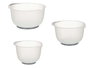 Kinvara Set 3 Bol Medidor con Silicona 21,7x14x24,5 cm Plástico TPE Beige y Gris 1,5+2+2,5 l (Set de 12)