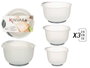 Kinvara Set 3 Bol Medidor con Silicona 21,7x14x24,5 cm Plástico TPE Beige y Gris 1,5+2+2,5 l (Set de 12)