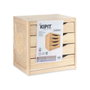 KIPIT Cajonera de Madera 4 Cajones Natural