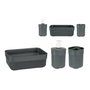 Set de Baño Berilo Antracita Plástico