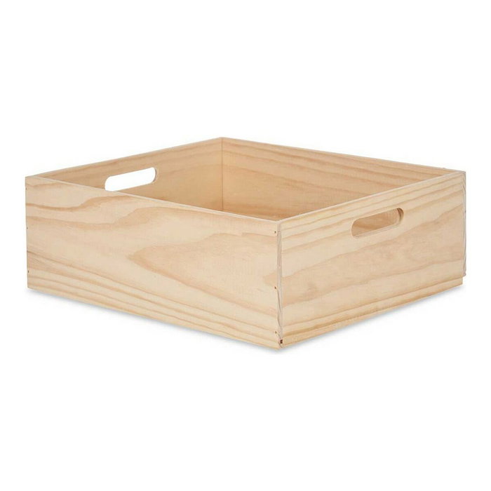 Giftdecor Caja de Madera Cerrada Natural 40 x 35 cm Giftdecor Caja de Madera Cerrada Natural 40 x 35 cm