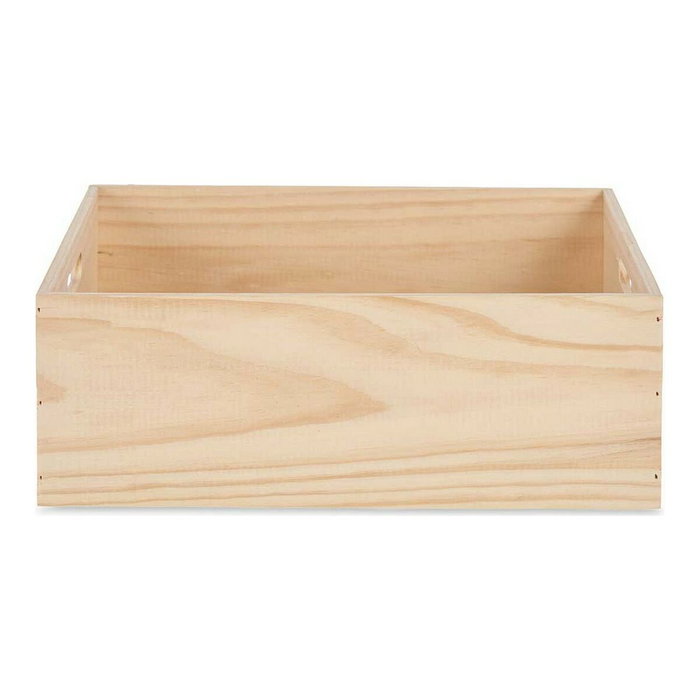 Giftdecor Caja de Madera Cerrada Natural 40 x 35 cm Giftdecor Caja de Madera Cerrada Natural 40 x 35 cm