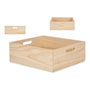 Giftdecor Caja de Madera Cerrada Natural 40 x 35 cm