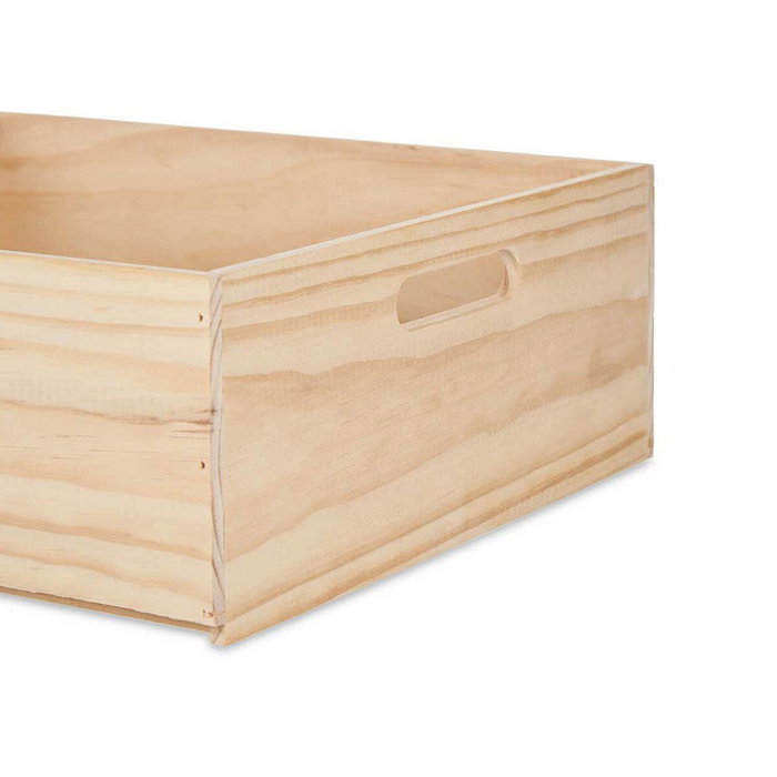 Giftdecor Caja de Madera Cerrada Natural 40 x 35 cm Giftdecor Caja de Madera Cerrada Natural 40 x 35 cm